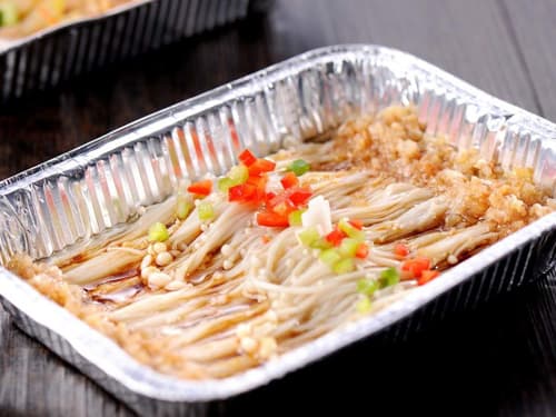 天涯镇锡纸烤金针菇